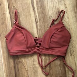Burnt orange bikini top
